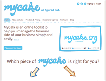 Tablet Screenshot of mycake.org